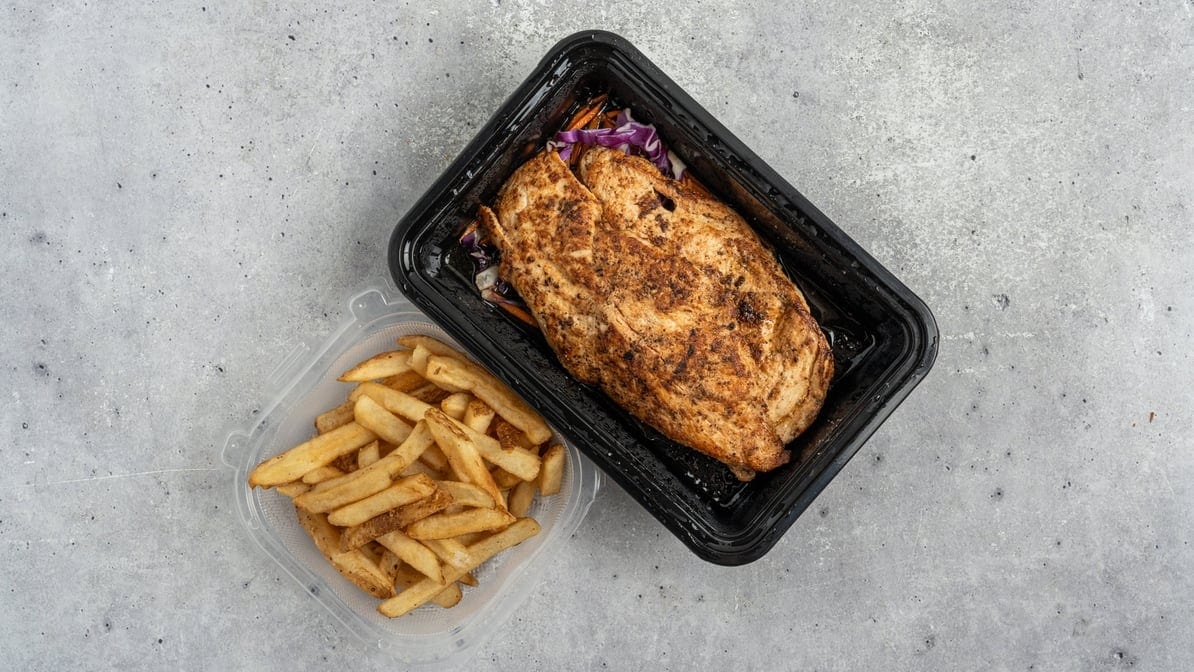 Fried White Meat Dinner.