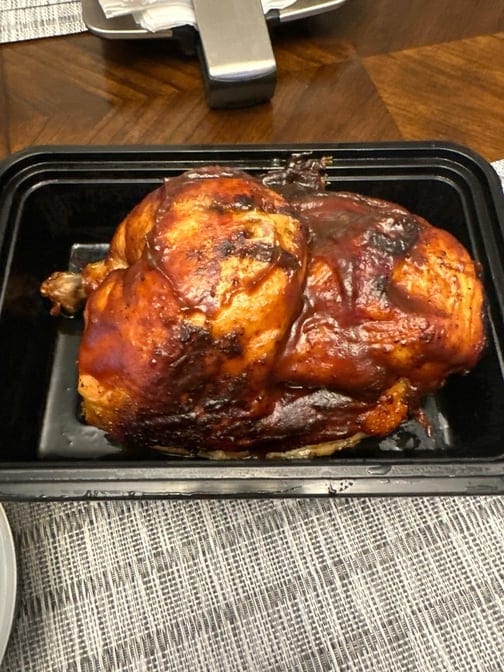 Half BBQ Chicken Platter.