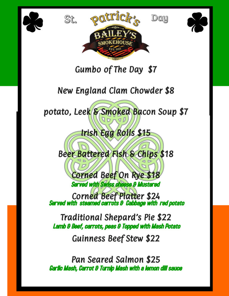 St. Patrick's Day, Specials